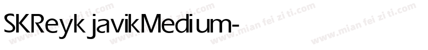 SKReykjavik Medium字体转换
